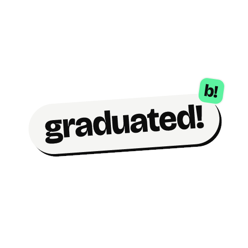 Sticker: graduated!