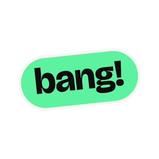 Sticker: bang! logo